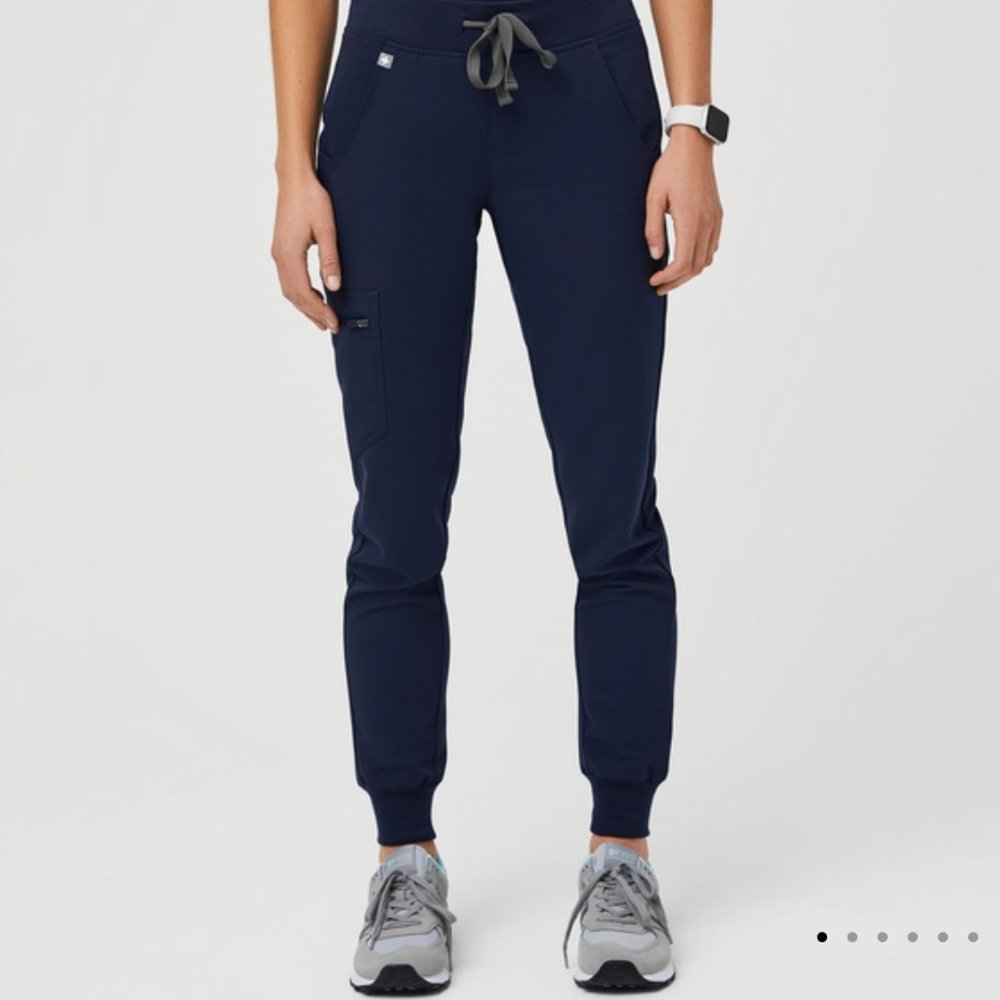 FIGS Zamora Navy Blue Jogger Scrub Pants -  Size Small